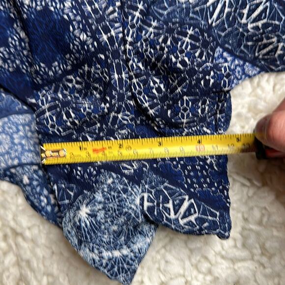 Charolette Russe Navy Bohemian Pattern Flowy Short Romper Floral Summer ZZ24 - Picture 7 of 9